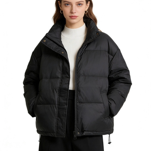 百搭显瘦棉服 宽松时尚 KK9530外贸欧美单女士棉衣冬款 立领韩版