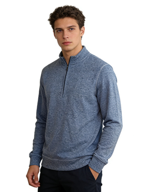 F2012外贸欧美单男女情侣款上衣新款立领半拉链套头加绒休闲卫衣