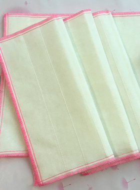 超大号加厚洗碗布不沾油不掉毛清洁布酒店饭店抹布5片装8层40*40