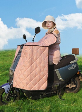 电动车挡风被冬季加绒加厚加大电瓶摩托车防水保暖防寒防风罩冬天