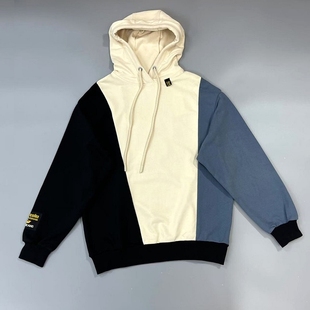 ABLE JEANS男女卫衣25秋冬厚型立体连帽刺绣针织毛圈复古宽松外套