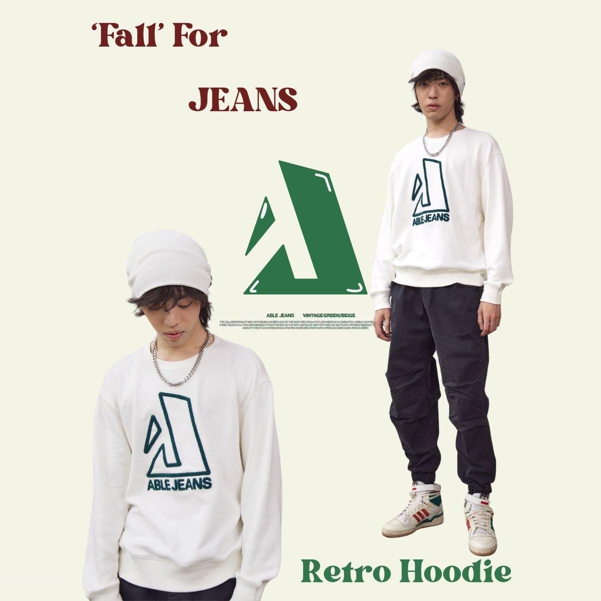 ABLE圆领卫衣外套套头运动针织衫