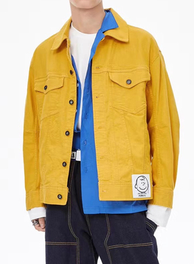 中性ABLE JEANS牛仔夹克史努比联名短款立体宽松工装休闲外套上衣