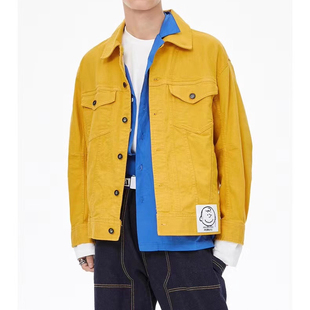 休闲外套上衣 立体宽松工装 中性ABLE JEANS牛仔夹克史努比联名短款