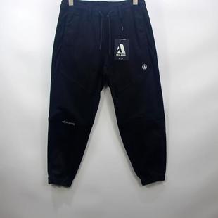 JEANS男士 松紧腰弹力黑牛束脚男裤 牛仔裤 立体拼接时尚 新品 ABLE