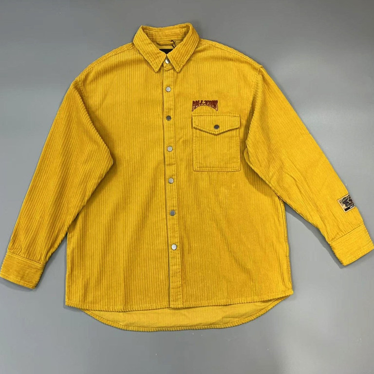 ABLE JEANS男女秋冬衬衫厚型立体宽松刺绣灯芯绒复古潮流外套上衣