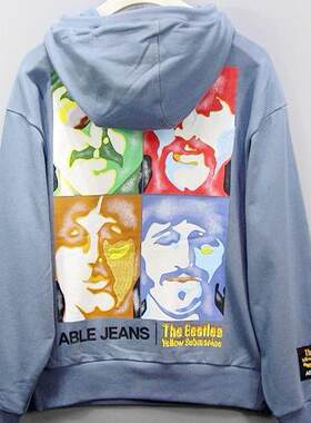 ABLEJEANS休闲连帽套头卫衣