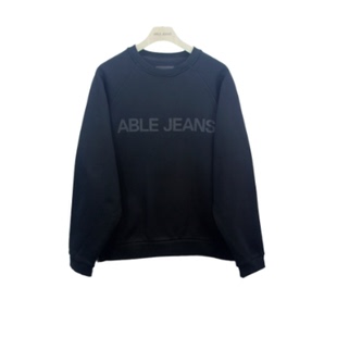 套头衫 中性ABLE JEANS男女卫衣立体圆领厚型宽松潮流舒适针织长袖