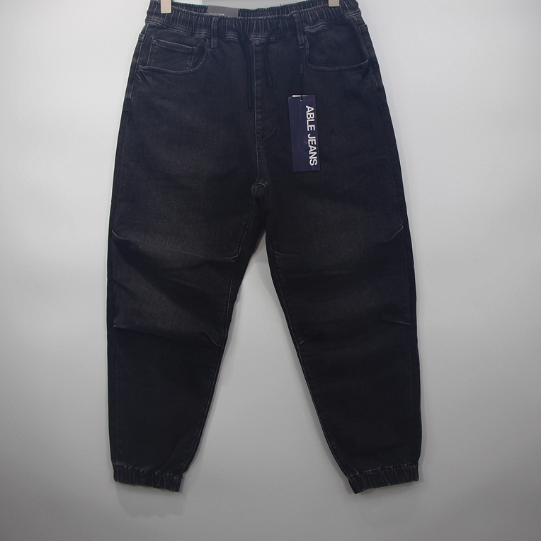 ABLEJEANS男牛仔裤黑牛运动长裤