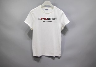 圆领全棉纯色字母印花短袖 新品 简约薄款 JEASN女体恤夏季 t恤 ABLE