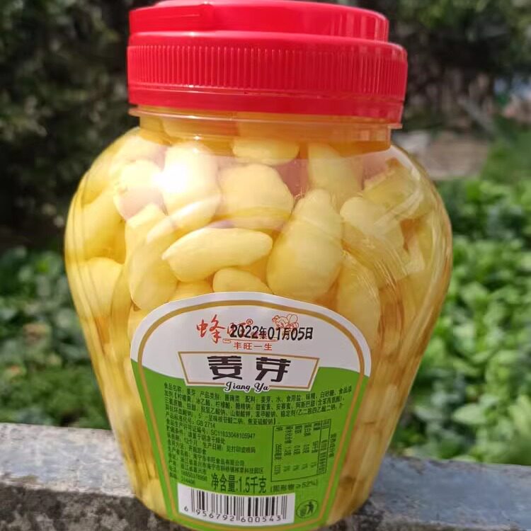 6瓶装海宁特产蜂旺酱菜新鲜姜芽1.5千克瓶装下饭菜腌制泡菜子姜