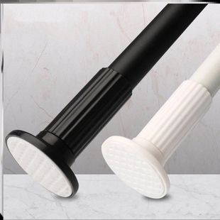 8米长伸缩杆窗帘杆免打孔浴帘杆超硬3吸盘可调棍子晾衣6米罗马杆