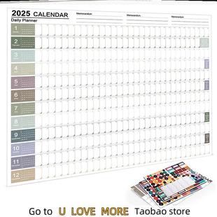 2026 English Calendar Desktop Wall Calendar Schedule Planner