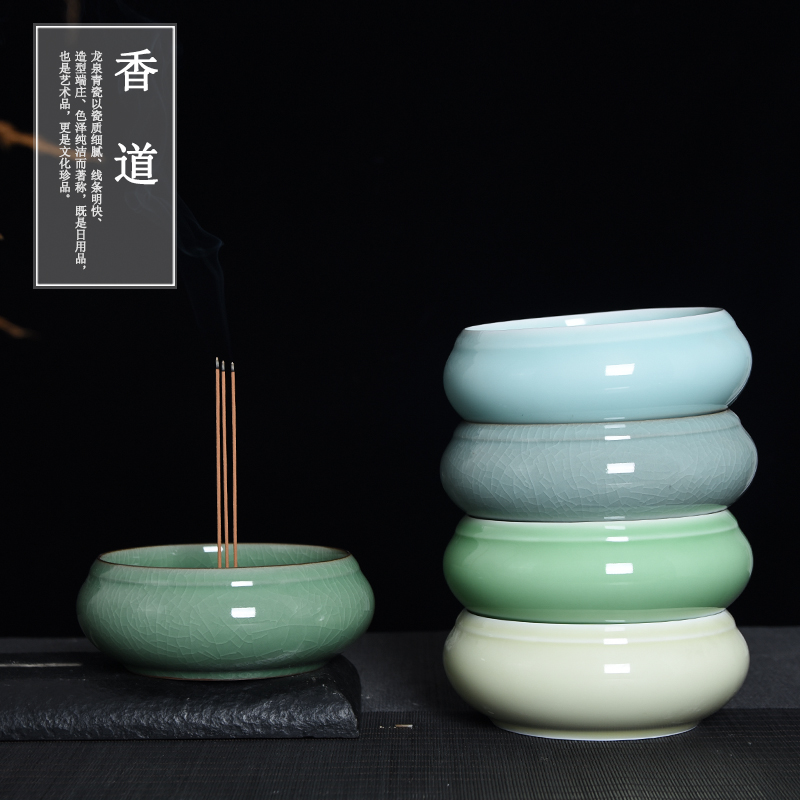 陶瓷室内中号平脚礼佛祭拜香炉