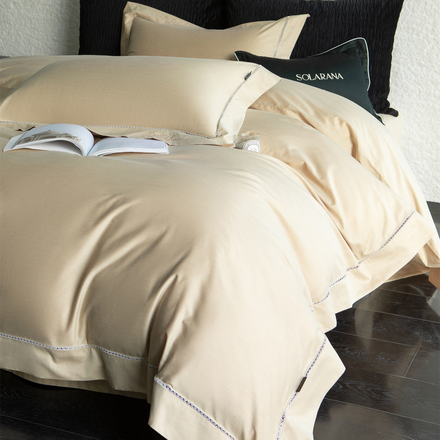 SOLARANA【弗洛伦萨】高定超细美丽诺羊毛莫代尔埃及棉磨毛四件套