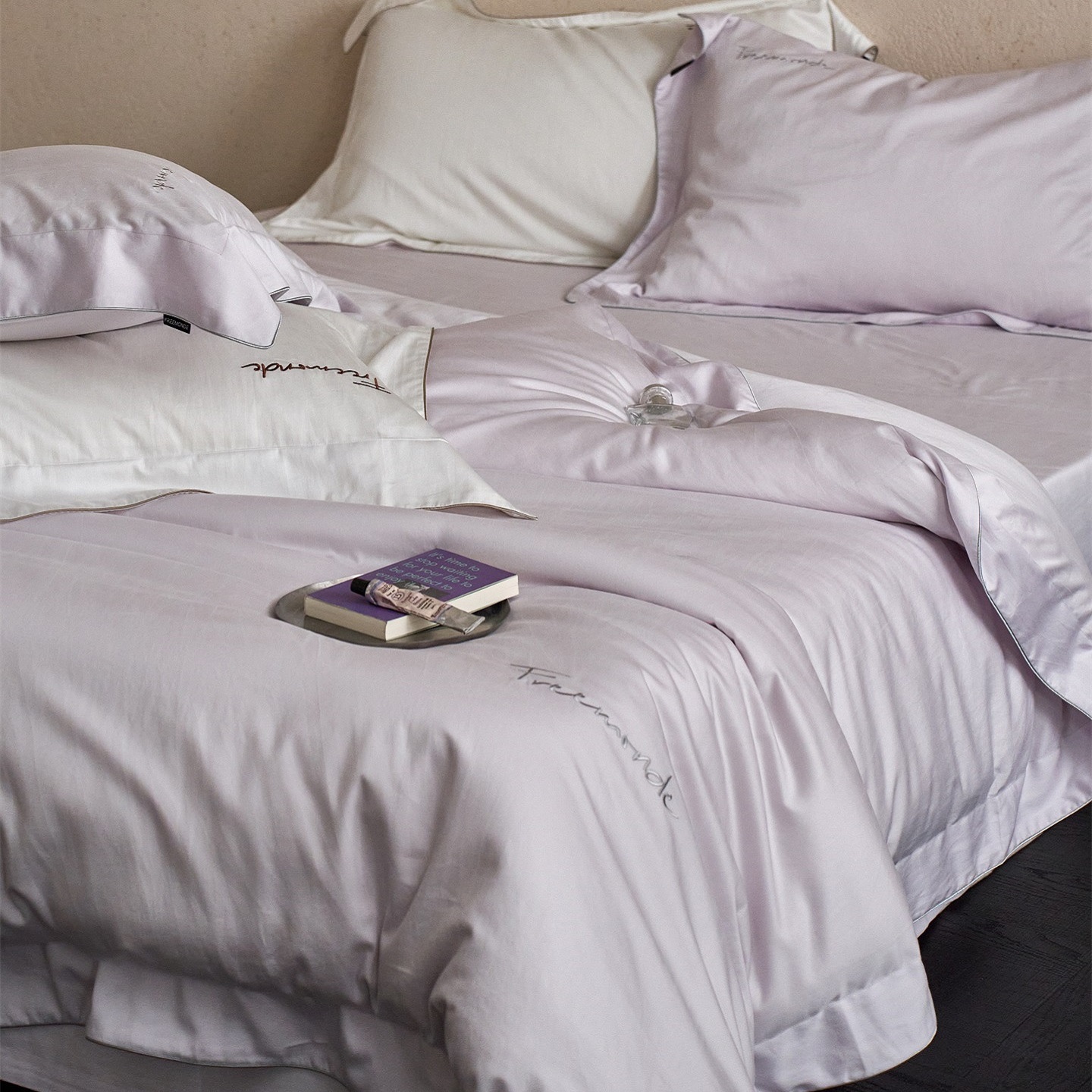 四季款高温水洗天丝棉刺绣四件套