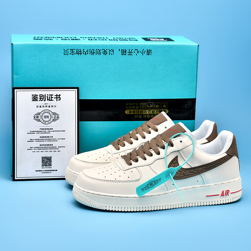 aj男鞋空军一号男款aj1低帮奶咖板鞋男士夏季女款透气af1运动鞋子