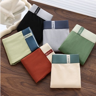 男士 头男生短裤 内裤 青年全棉质四角裤 衩秋冬25 男纯棉平角裤 男装