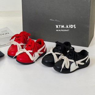 可爱家特价款-25年冬季休闲鞋儿童绑带加绒男女童阿甘鞋 不退不换