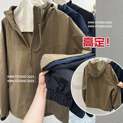 男装-棉服男士休闲外套2025年秋冬季新款韩版百搭男士连帽上衣