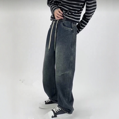 男装-男士加绒牛仔裤2025年秋冬新款韩百搭牛仔长裤男款保暖直筒