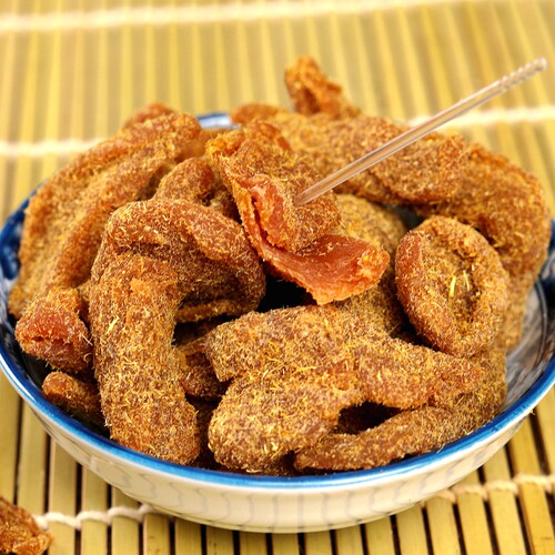 杭州塘栖甘草桃肉桃条传统蜜饯