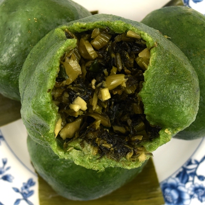 法根咸菜馅清明团子大个头