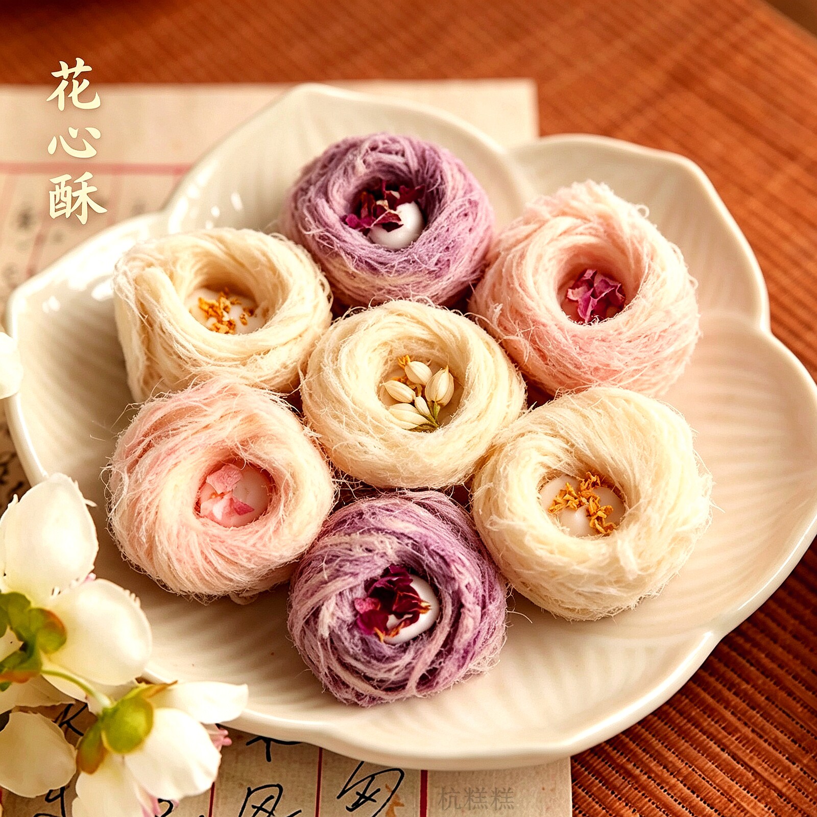 酥房斋花芯酥龙须酥茉莉桂花玫瑰酥紫薯奥利奥樱花水蜜桃西湖贡酥
