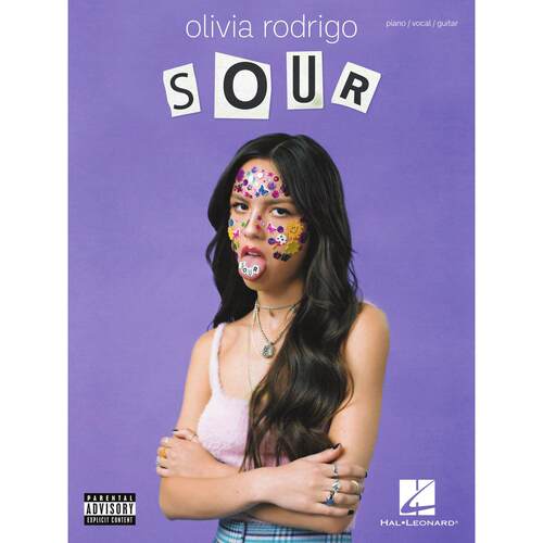 -奥利维亚 Olivia Rodrigo Sour 实体钢琴谱 带歌词 带吉他和弦谱