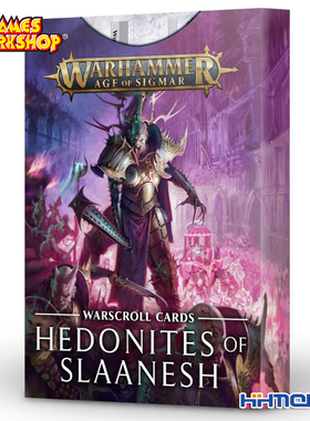 恒辉模型 GW战锤 83-71 战锤AOS 卷轴卡Slaanesh Warscroll Cards