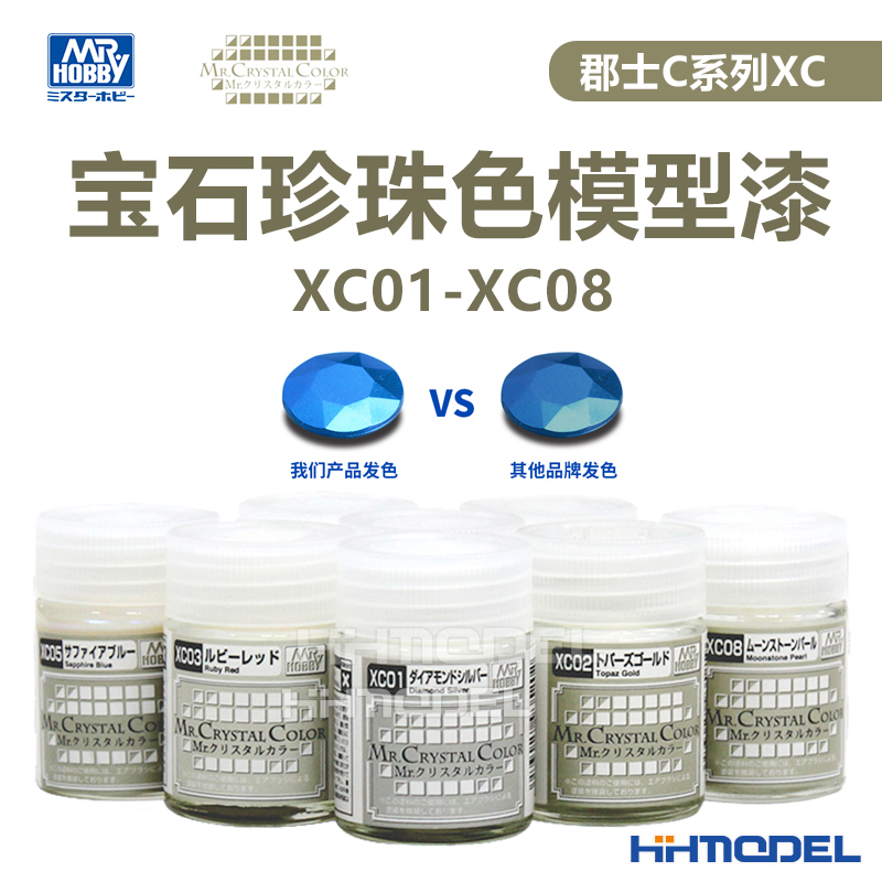 恒辉模型郡士C系列宝石珍珠色XC系列模型油性漆 XC01-XC08 18ML-封面