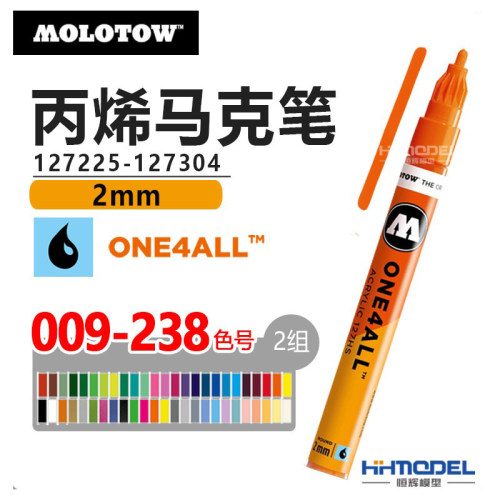 MOLOTOW2mm丙烯马克笔