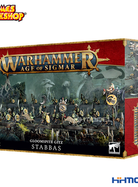 恒辉 战锤AOS 89-07 GLOOMSPITE GITZ GROTS 暗怨地精 拼装模型