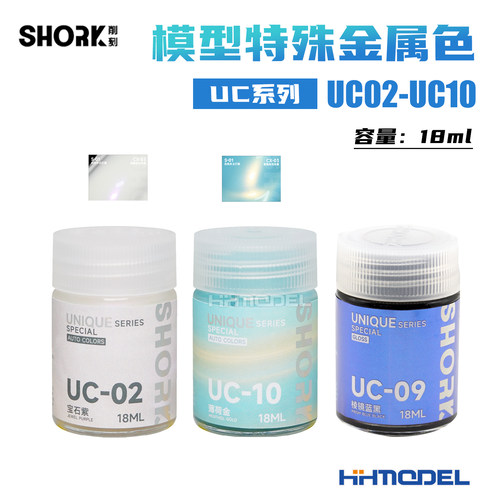 SHORK削刻模型辅料蓝黑珍珠色