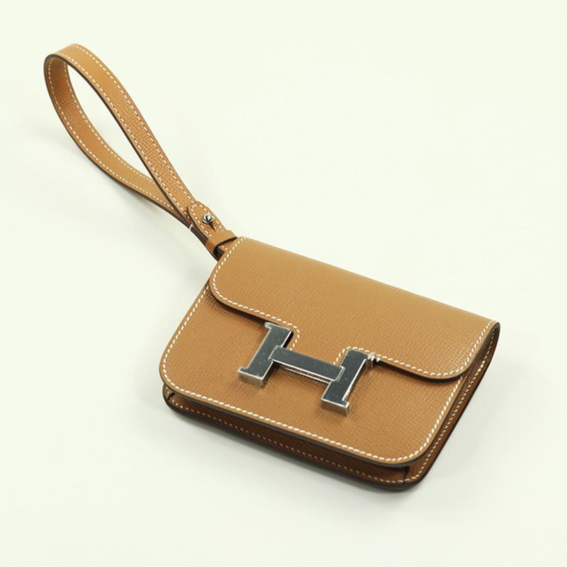 特价康康Constace Slim包包改造手柄真皮EPSOM金棕头层牛皮手提带