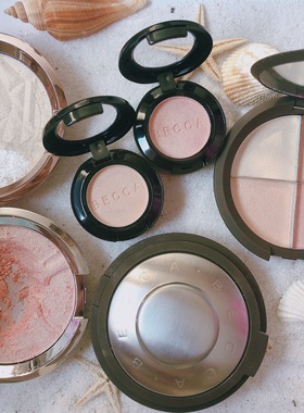 包邮becca 小飞碟高光 月光石 香草 香槟泡泡 巴黎铁塔 小样试色