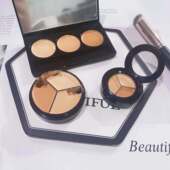 遮瑕膏滋润遮痘印黑眼圈三色遮瑕盘分装 正品 授权韩国pony推荐 小样