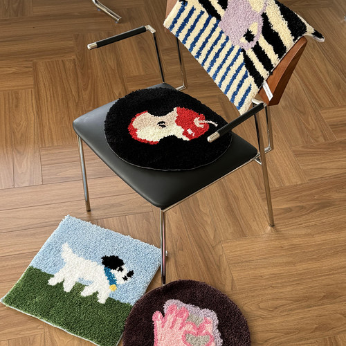 原创坐椅垫簇植绒家用防滑可机洗