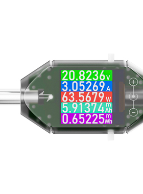 炬为直流电压电流表DC5.5*2.5接口检测试仪多功能数字功率计12A