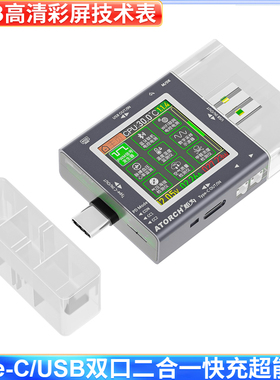 炬为Type-c数显电压电流表USB测试仪PD3.1快充协议检测诱骗器48V