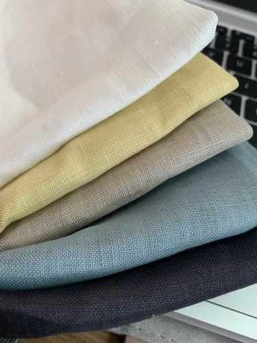 外贸原单雨露麻亚麻纯