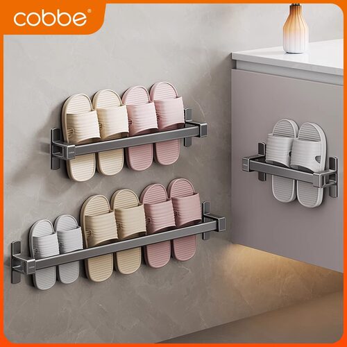 卡贝拖鞋架壁挂式免打孔