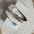 White Mid Heel