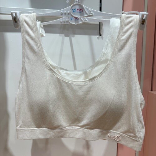 小靓美少女内衣初高中生文胸莫代尔内里兔耳朵杯固定背心8396