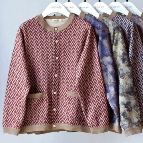 奶奶秋冬加绒毛衣开衫中老年人衣服女妈妈装外套60岁70老太太保暖