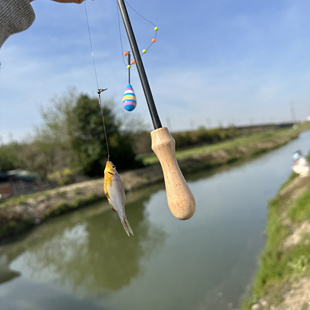 微物小鱼竿新手户外亲子儿童溪流鳑鲏马口 小物钓全套装 备手工日式