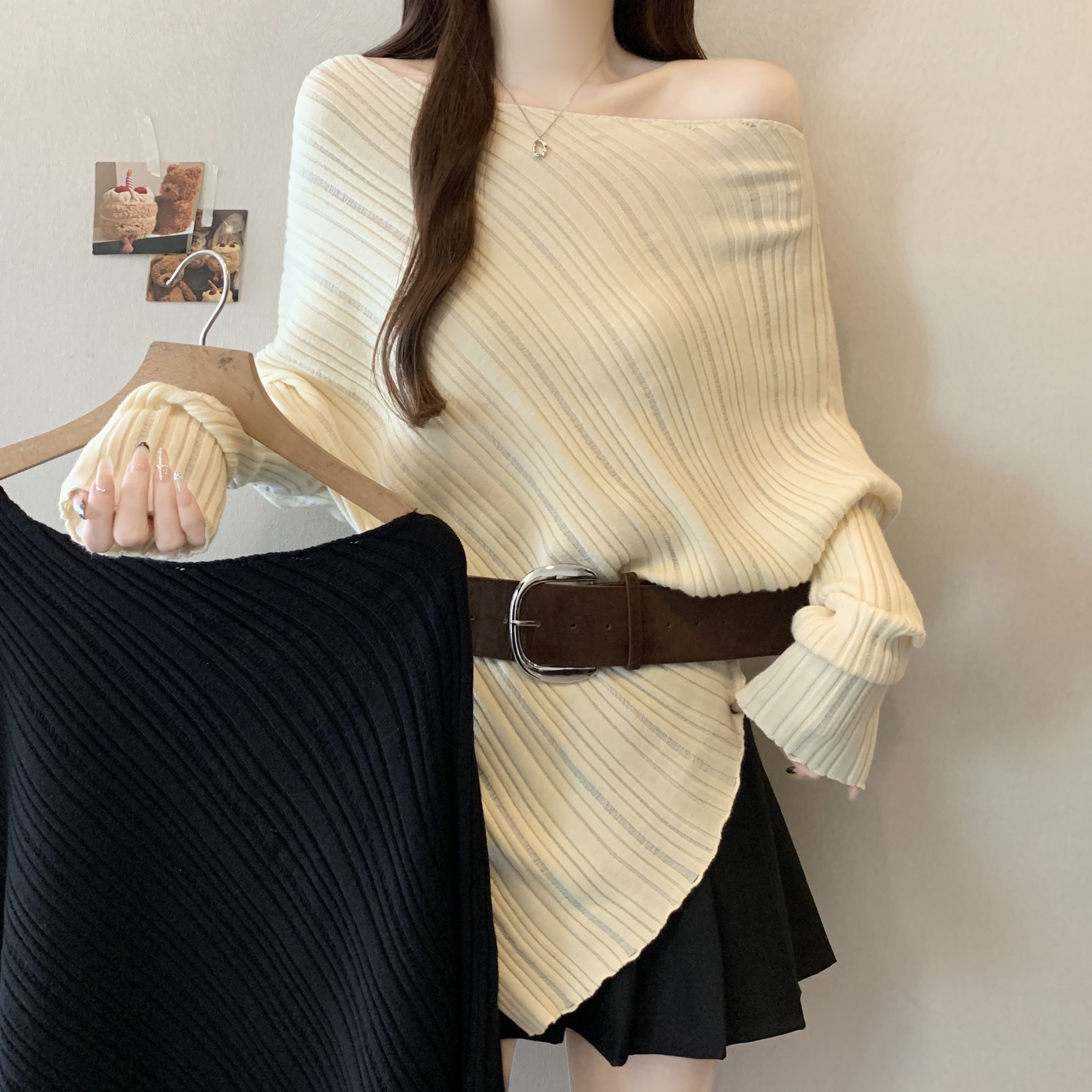 大码女装轻熟风长袖毛衣2025秋季新款胖MM百搭上衣不规则打底衫潮,女装/女士精品,大码内搭,淘宝优惠券,粉丝福利购,淘宝优惠卷