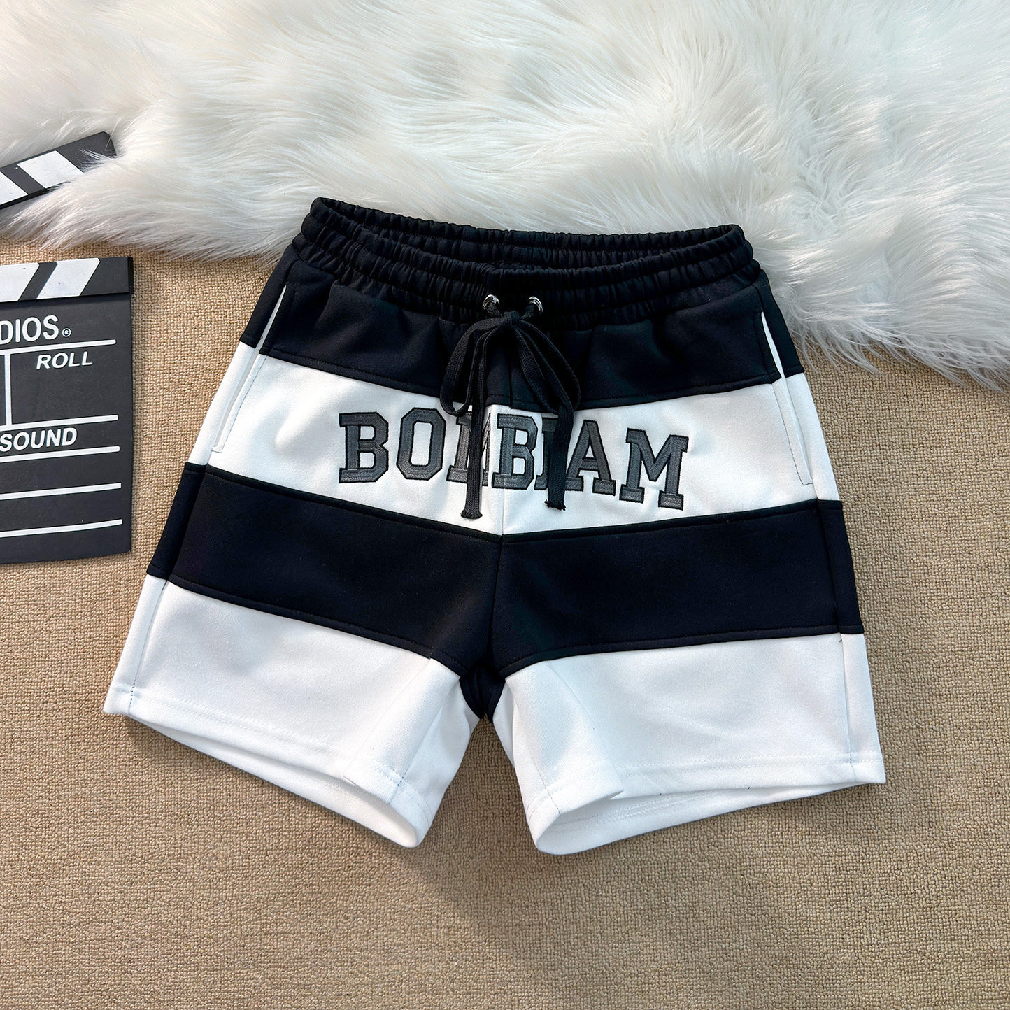 新拼色刺绣美式篮球短裤不过膝训练运动宽松高街复古透气四分裤男,男装,短裤,淘宝优惠券,粉丝福利购,淘宝优惠卷