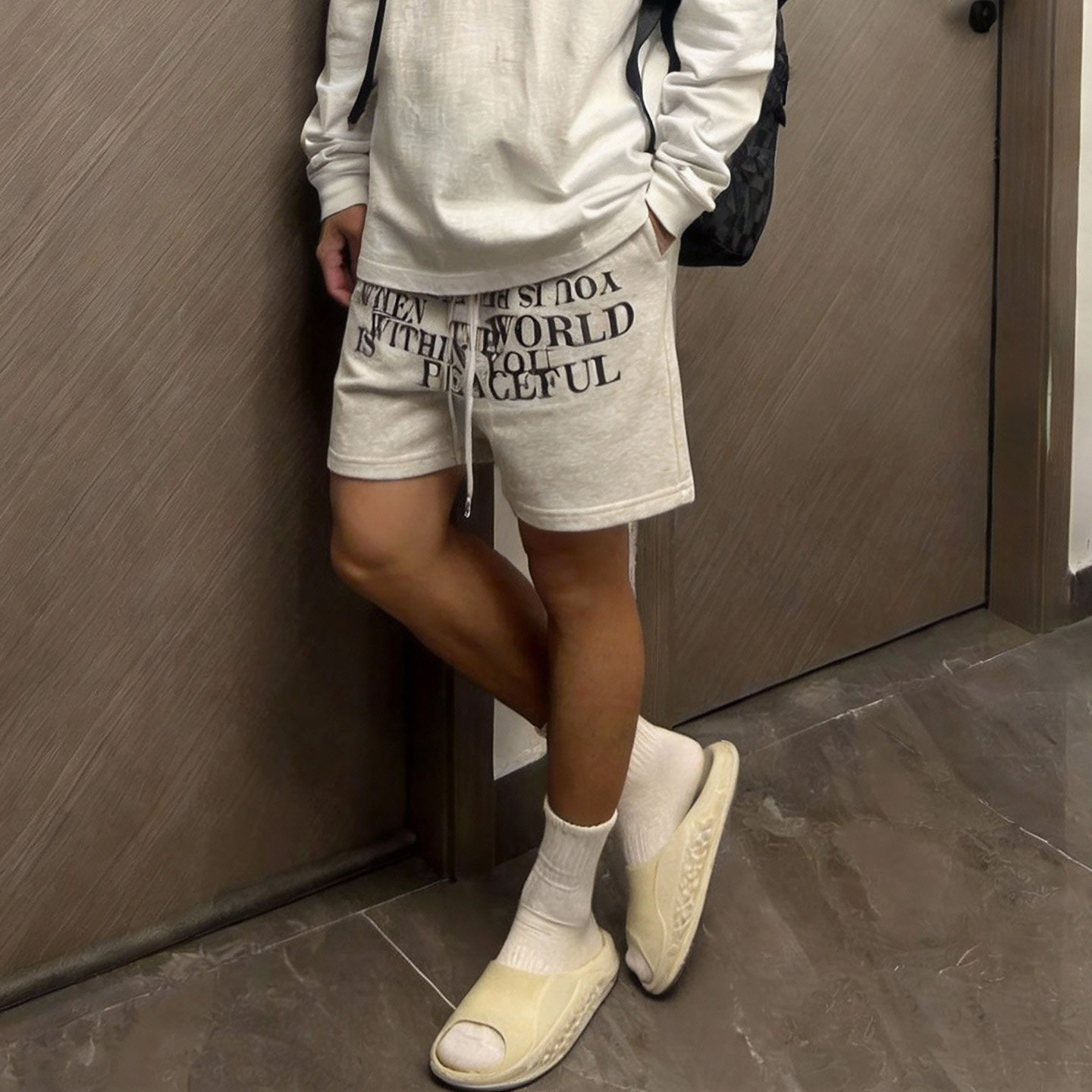 街头嘻哈男装质感刺绣字母重磅300克毛圈休闲四分短裤篮球裤宽松,男装,短裤,淘宝优惠券,粉丝福利购,淘宝优惠卷