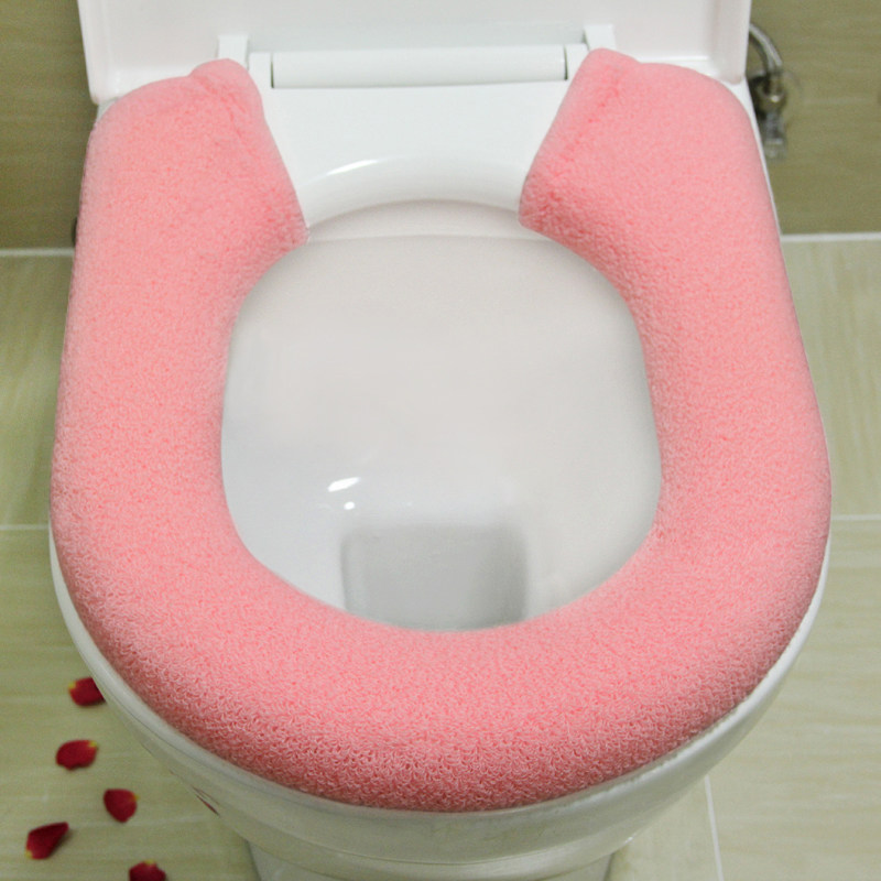 加厚毛绒马桶垫坐垫 O型U型方形通用坐便套 马桶套马桶圈坐便器垫